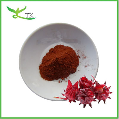 Gıda kalitesi Hibiscus Çiçeği Ekstraktı Hibiscus Meyvesi Tozu % 100 Suda Erimiş Anlık Hibiscus Tozu