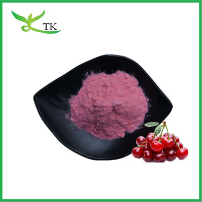 % 100 Suda çözünür Doğal Acerola Kiraz Tozu Spreyi Kuru Meyve Suları Tozu