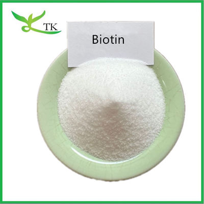 Saç Büyüme Takviyesi Saf Biotin Tozu 1% 98% Vitamin H B7 CAS 58-85-5